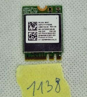 Pristna Hp 15-CS0053CL BREZŽIČNA BLUETOOTH KARTICA 915620-001 U98H132 - rabljeno
