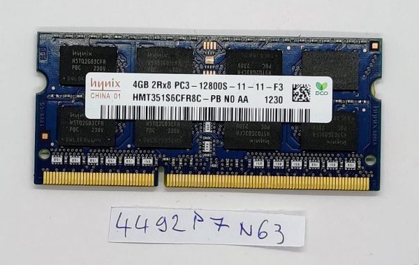 Pristno Hynix 4GB PC3-12800 DDR3 1600MHz Non-ECC Unbuffered RAM prenosniški pomnilniški modul - rabljeno