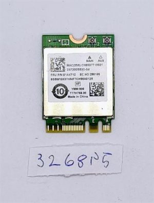 Prvotna Lenovo prenosna računalnika brezžična WiFi kartica 01AX712, deli za prenosna računalnika. - rabljeno