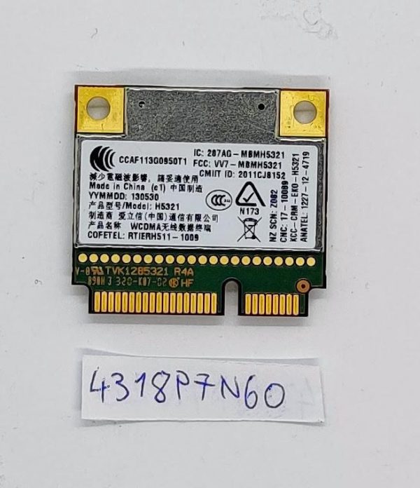 Prvotni Lenovo Thinkpad T530 T530i WWAN mobilni širokopasovni kartični odbor 04W3786 - rabljeno - Image 2