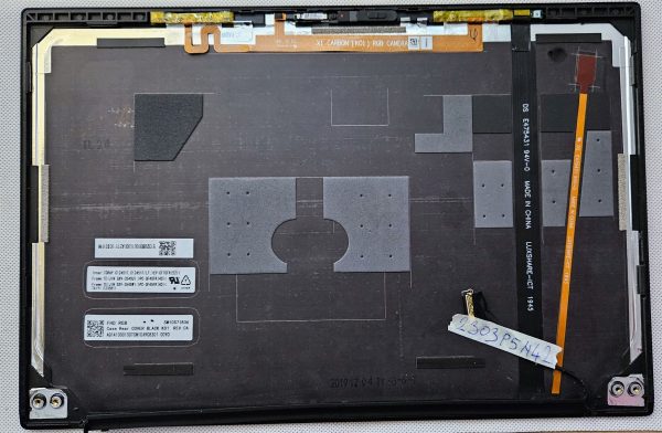 Pristno Lenovo Thinkpad X1 Carbon 7. generacije LCD zadnji pokrov - OEM zamenjava - rabljeno - Image 2