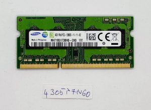 Pristna SAMSUNG 1X4GB 4GB M471B5173BH0-YK0 1Rx8 PC3L 12800S prenosna RAM pomnilnika - rabljeno