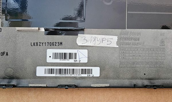 Pristna spodnja ohišje Lenovo ThinkPad T460S FRU 00JT981 AM0YU000700 SCB0E51506 Delovni deli za prenosnike - rabljeno - Image 3