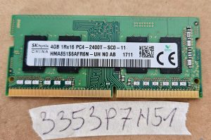 HMA851S6AFR6N-UH Pristni Hynix prenosni računalnik spomin 4GB PC4-2400T-SC0-11 RAM modul - rabljeno