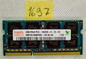 HMT351S6BFR8C-H9 PRAVO HYNIX PRIBORNO SPOMIN 4GB PC3-10600S DDR3 SODIMM HP RAM - rabljeno