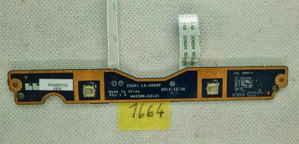 HP 15-G 15-R 15-G094SA plošča gumbov za touchpad in kabel LS-A992P - rabljeno - Image 2