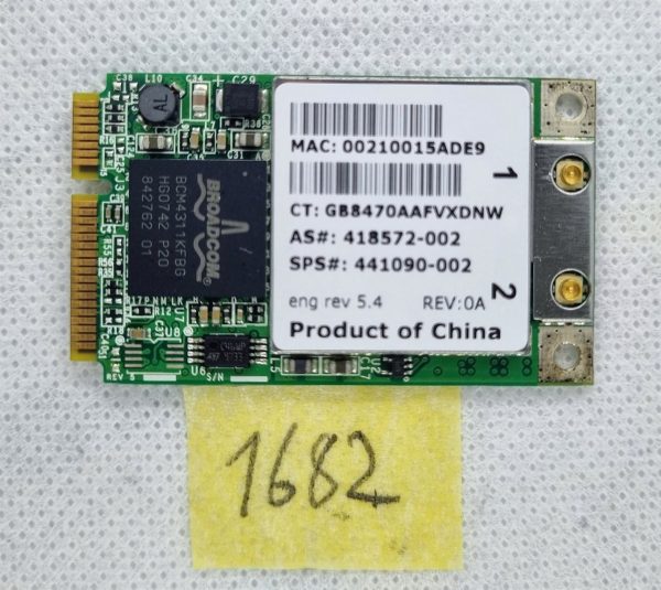 HP 441090-002 Brezžična LAN 802.11BG MINI PCI adapter kartica - rabljeno