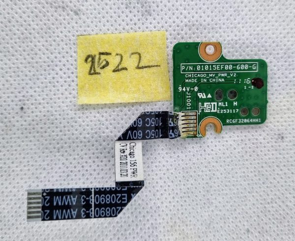 HP 630 - 01015EF00-600-G Zamenjava kartice za gumb za vklop - Originalni del - rabljeno