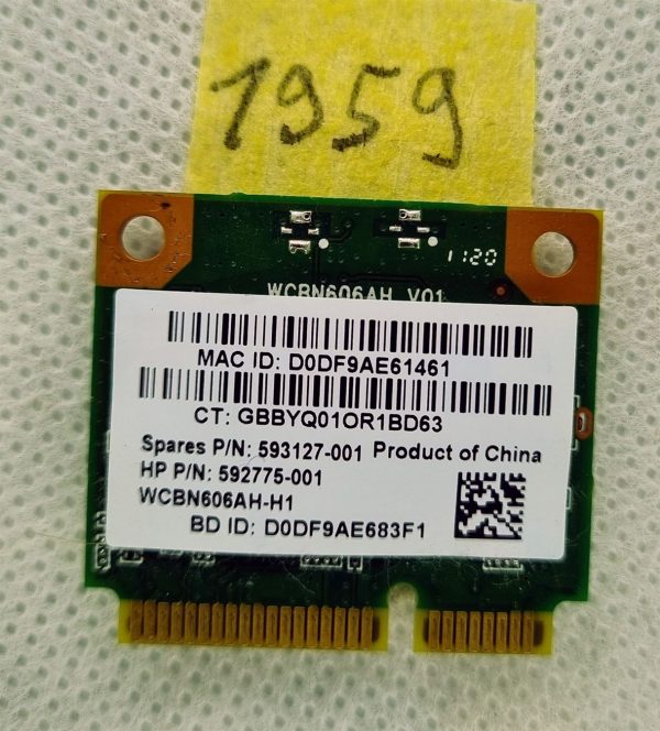 HP 635 TPN-F104-5 Wi-Fi WiFi kartični modul 593127-001 - Originalna zamenjava - rabljeno - Image 2