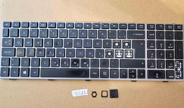 Tipke za tipkovnico prenosnika HP 6531S 6731S 6530S PH PN 701485-BA1 – Originalni deli - rabljeno