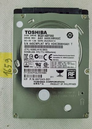 HP 778186-005 697243-001 500GB SATA 2.5 TRDI DISK TOSHIBA MQ01ABF050 - rabljeno