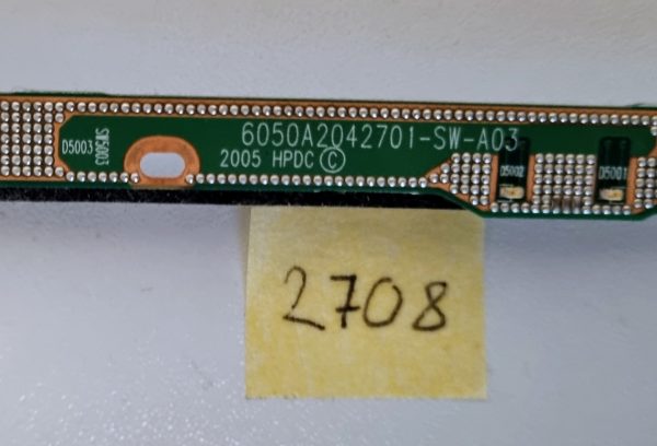 HP Compaq nx7300 nx7400 matična plošča in medijski gumb s kablom 6050a2042701 - Originalni OEM prenosni računalniki - rabljeno - Image 2