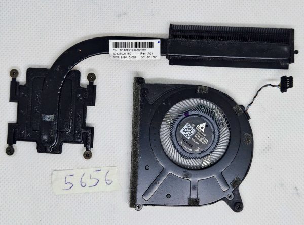 HP EliteBook x360 1020 G2 ventilator CPU in hladilnik 919415-001 – Originalni del prenosnika - rabljeno