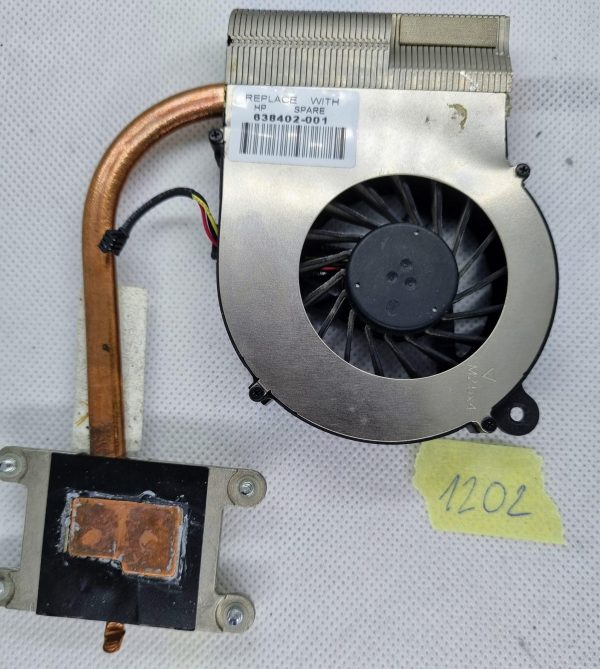 HP G62 ventilator + hladilnik - Compaq Presario CQ62 - 638402-001 - ventilatorski hladilnik - rabljeno - Image 2