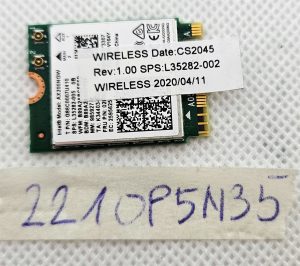 HP L35282-002 Intel Wi-Fi 6 AX200NGW NGFF WiFi kartica BT5.2 2.4Gbps 802.11ax - rabljeno
