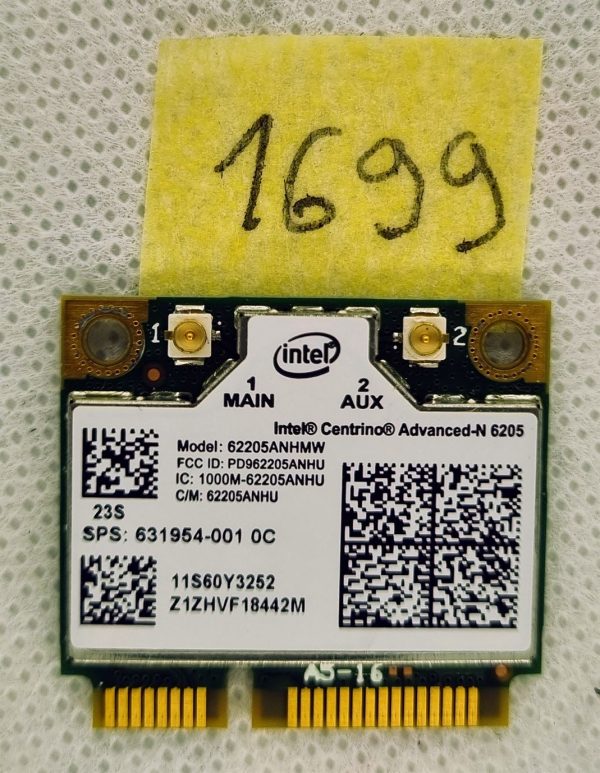 HP Mini PCIe WiFi kartica Centrino Advanced-N 6205 631954-001 62205ANHMW - HP Probook 6570b, 6470b, Elitebook 2760p - rabljeno - Image 2
