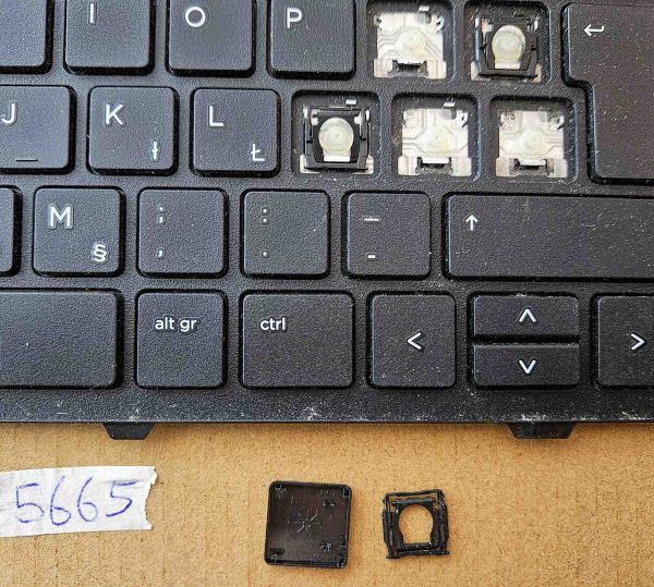 Tipke za tipkovnico HP Pavilion DV6-7000 DV6-7100 – Originalne HP 639396-BA1 Rezervni del - rabljeno - Image 2