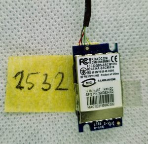 Modul Bluetooth za HP Pavilion Hdx9300, vključno z 3393-002 - Originalni rezervni del - rabljeno