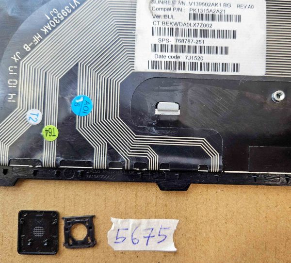 Tipke za tipkovnico HP ProBook 450 470 G2 – Originalni nadomestni deli 768787-261 - rabljeno - Image 2