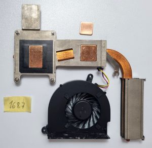 HP ProBook 6560B 6565B 6570B ventilator za hlajenje procesorja s hladilnikom 647603-001 641183-001 - rabljeno