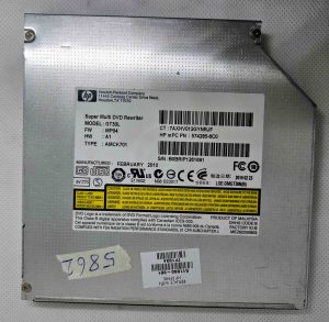 HP Super Multi DVD pisalnik 509419-001 AMCK701 574285-6C0 Optična enota za prenosnik - rabljeno