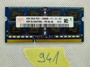HYNIX 1X4GB 4GB HMT351S6CFR8C DDR3 4GB 2Rx8 PC3 10600S prenosni RAM pomnilnik - rabljeno