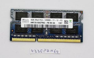 HYNIX 1X4GB 4GB HMT351S6CFR8C-H9 DDR3 4GB 2Rx8 PC3 10600S prenosni računalnik RAM pomnilnik - rabljeno