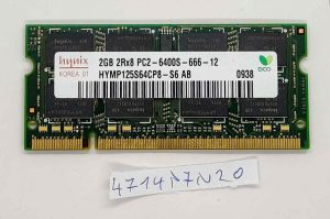 HYNIX 2GB PC2-6400S 2Rx8 Pomnilnik HYMP125S64CP8 - rabljeno