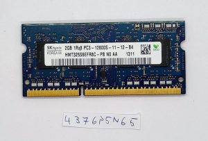 Veliko 2 x HYNIX HMT325S6EFR8C -PB 2GB prenosni SODIMM DDR3 PC12800(1600) - rabljeno