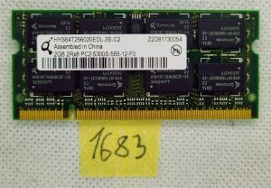 HYS64T256020EDL-3S-C 2GB 2RX8 PC2-5300S-555-12-F0 Qimonda 2GB PC2-5300 DDR2-667 - rabljeno