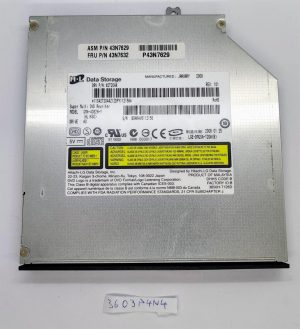Hitachi GMA-4082N-Y Lenovo 3000 N200 DVD-RW pogon FRU 43N7629 Delniški deli za prenosnike - rabljeno