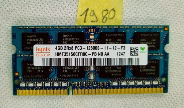 Hynix HMT351S6CFR8C-PB 4GB DDR3 1600MHz PC3-12800S SODIMM prenosni RAM - Hitra in zanesljiva zmogljivost! - rabljeno