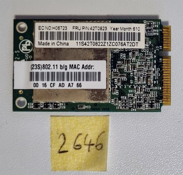 IBM odklenjena MC8775 WWAN kartica X61 T61 R61 Z60 42T0931 42T0883 42T0823 deli za prenosnike - rabljeno
