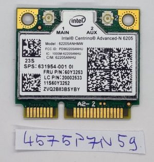 INTEL CENTRINO ADVANCED-N 6205 BREZŽIČNI PCI EXPRESS 62205ANHMW 2.4/5Ghz 0X9JDY - rabljeno