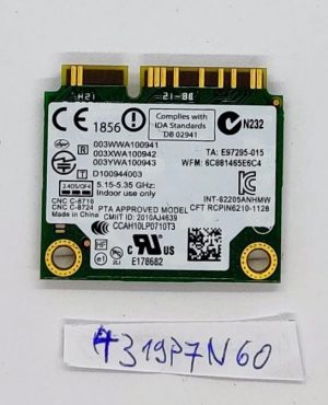 INTEL CENTRINO ADVANCED-N 6205 BREZŽIČNI PCI EXPRESS 62205ANHMW 2.4/5Ghz 0X9JDY - rabljeno