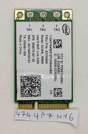 Intel 533AN_MMW WiFi 5300 kartica FRU 43Y6495 - rabljeno
