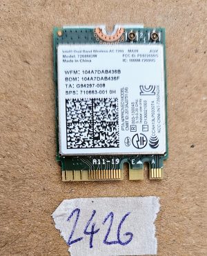 Intel 7260NGW 802.11AC NGFF Brezžična Wifi + Bluetooth BT 4.0 Mini WLAN kartica - rabljeno