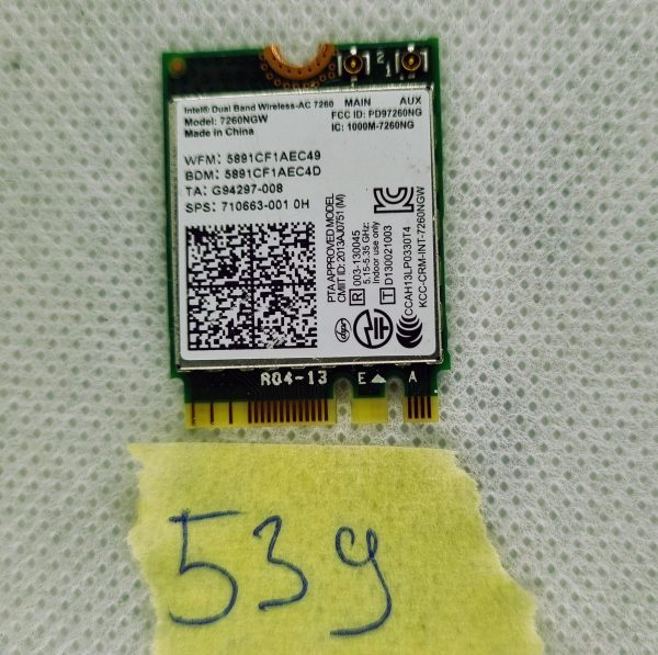 Modul WiFi Bluetooth Intel 7260NGW SET Dell MINI 3020 3060 3040 3050 9020 7050 - rabljeno