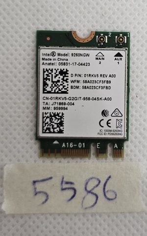 Intel 9260NGW WiFi Bluetooth modul CN-01RKV5 - Originalna nadomestna del. - rabljeno