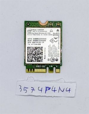 Intel Wireless-AC 3165 3165NGW Dvojni pas 802.11AC NGFF M.2 806723-001 Bluetooth WiFi kartica - rabljeno