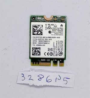 Intel Dual-Band Wireless-AC 7265 WLAN Bluetooth kartica K57GX Delovni deli prenosnika - rabljeno