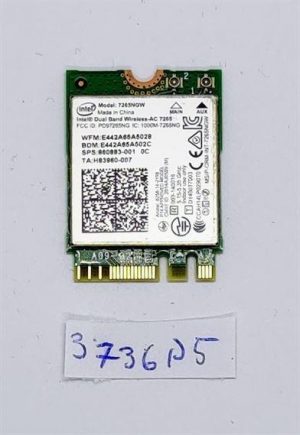 Intel Dual Band Wireless-AC 7265NGW 802.11ac WiFi + Bluetooth kartica Prave prenosne računalnike. - rabljeno