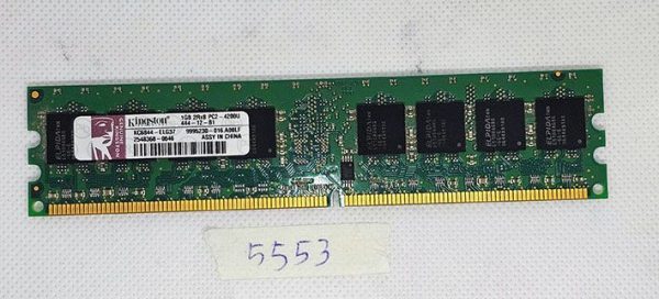 Kingston 1GB 2Rx8 PC2-4200U 444-12 namenska RAM -  pomnilniški modul - rabljeno