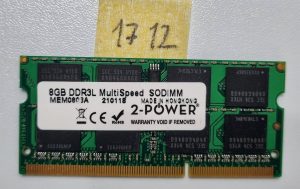 2-Power 8GB DDR3L SODIMM MEM0803A prenosni računalnik RAM - Visoka hitrost in nizka napetost - rabljeno