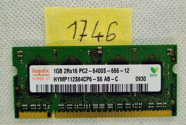 Pomnilnik RAM za prenosnike HYMP112S64CP6-Y5 1GB DDR2 - Povečajte zmogljivost svojega prenosnika! - rabljeno