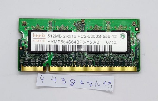 Laptop RAM 512MB 2RX16 PC2-5300S-555-12 - rabljeno