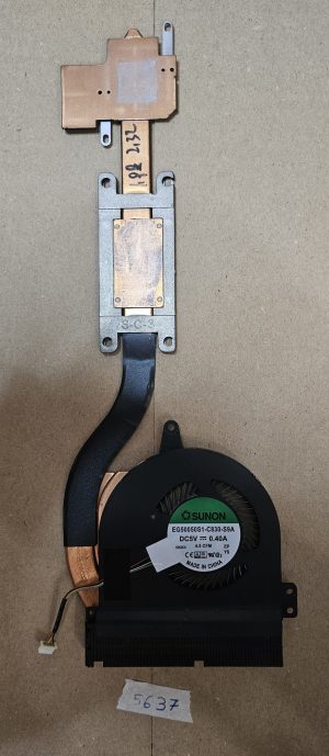 Skupina ventilatorja in hladilnika procesorja Latitude 5470 - Originalna nadomestna del. - rabljeno