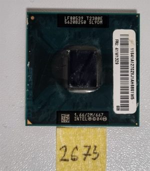 Lenovo 41W1329 Intel Core Duo T2300E 1.66GHz CPU procesor SL9DM Delovi prenosnih računalnikov - rabljeno