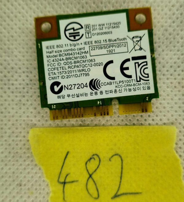 Originalna brezžična kartica BCM943142HM za G500, G400, G410, G505, E531 in E431. - rabljeno