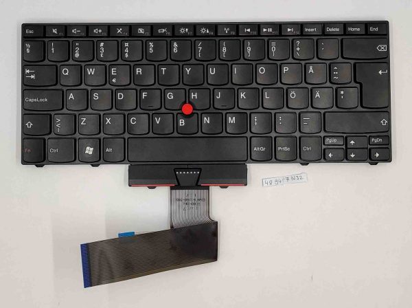Lenovo IBM ThinkPad Edge E40 E50 14 15 Tipkovnica Nordijska Postavitev 60Y9659 60Y9695 - rabljeno